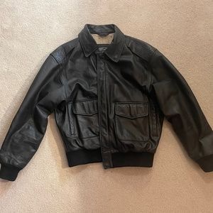 Type A-2 Size M US Army Air Force Flyers Black Leather Jacket No 8415 1958-A2-8